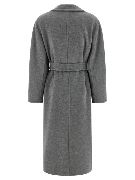 Max Mara Gray Virgin Wool Coat