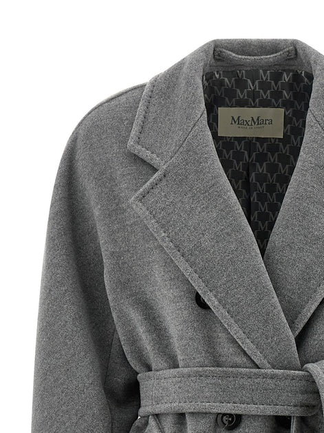 Max Mara Gray Virgin Wool Coat