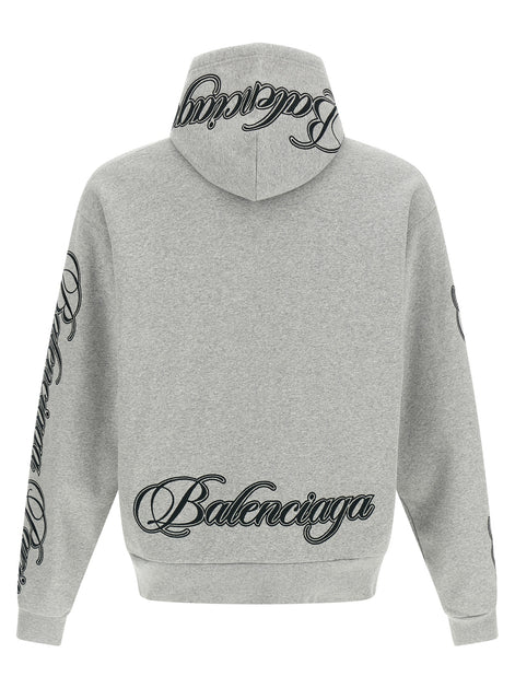 Balenciaga Gray Cotton Sweatshirt