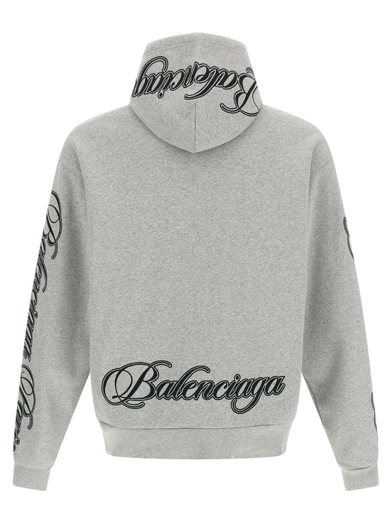 Balenciaga Gray Cotton Sweatshirt