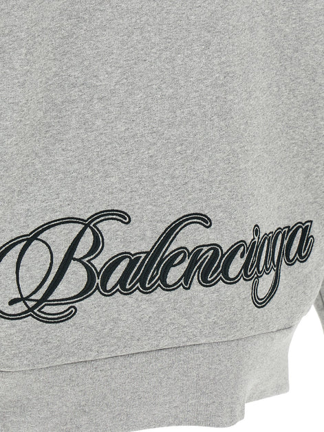 Balenciaga Gray Cotton Sweatshirt