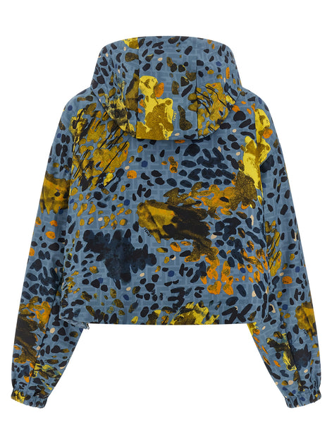 Fendi Blue Polyester Shell Jacket