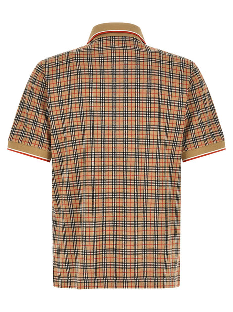 Burberry Beige Viscose Polo Shirt