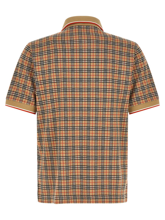 Burberry Beige Viscose Polo Shirt