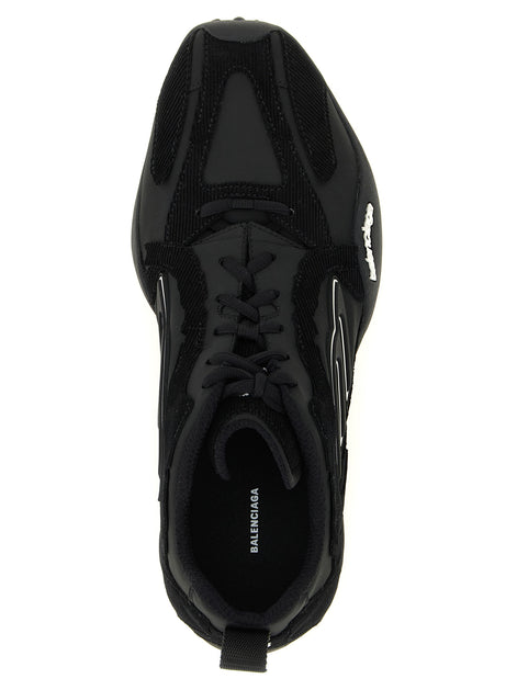 Balenciaga Black Polyester Athletic Sneakers