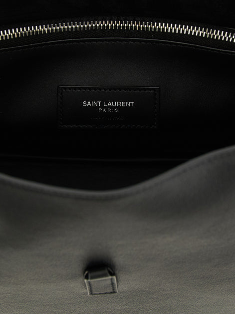 Saint Laurent Black Calfskin Shoulder Bag