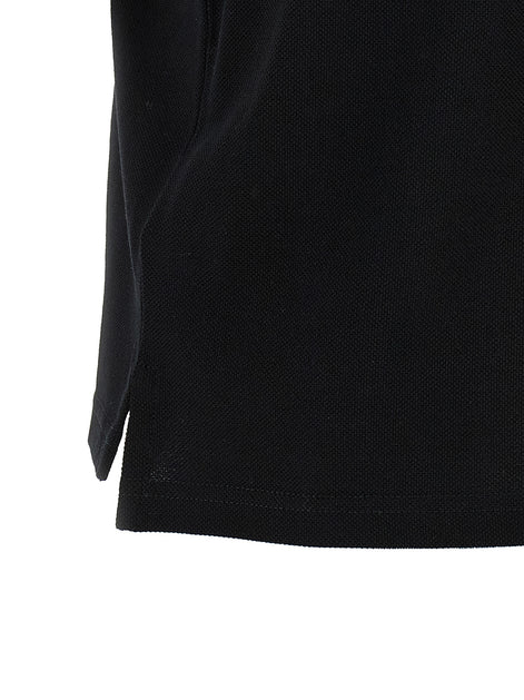 Saint Laurent Black Cotton Polo Shirt