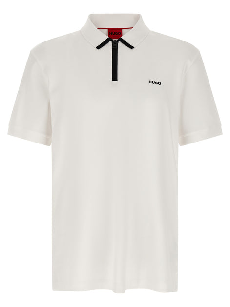 Hugo Boss White Cotton Polo Shirt