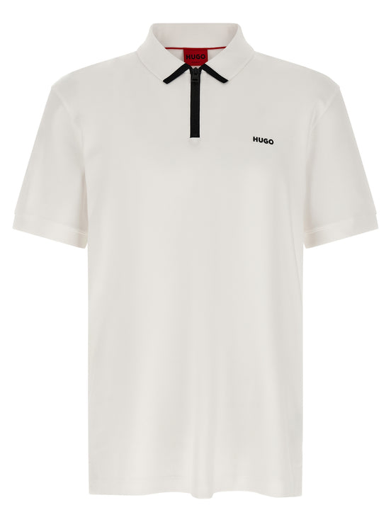 Hugo Boss White Cotton Polo Shirt