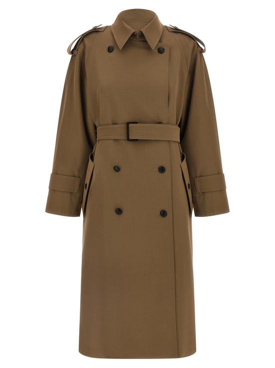 Max Mara Brown Virgin Wool Coat
