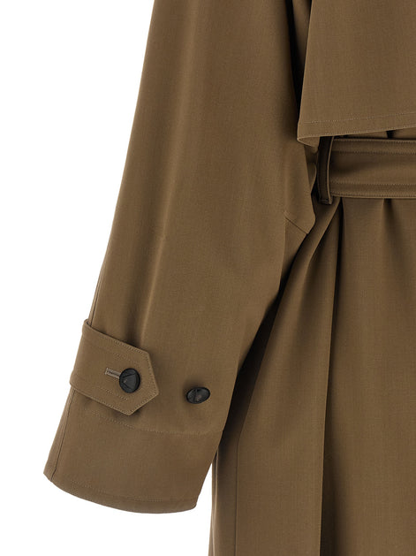Max Mara Brown Virgin Wool Coat
