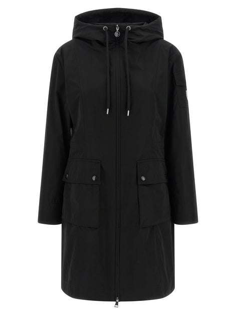 Moncler Black Polyester Parka