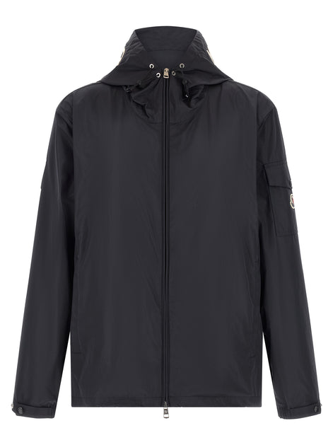 Moncler Blue Polyester Shell Jacket
