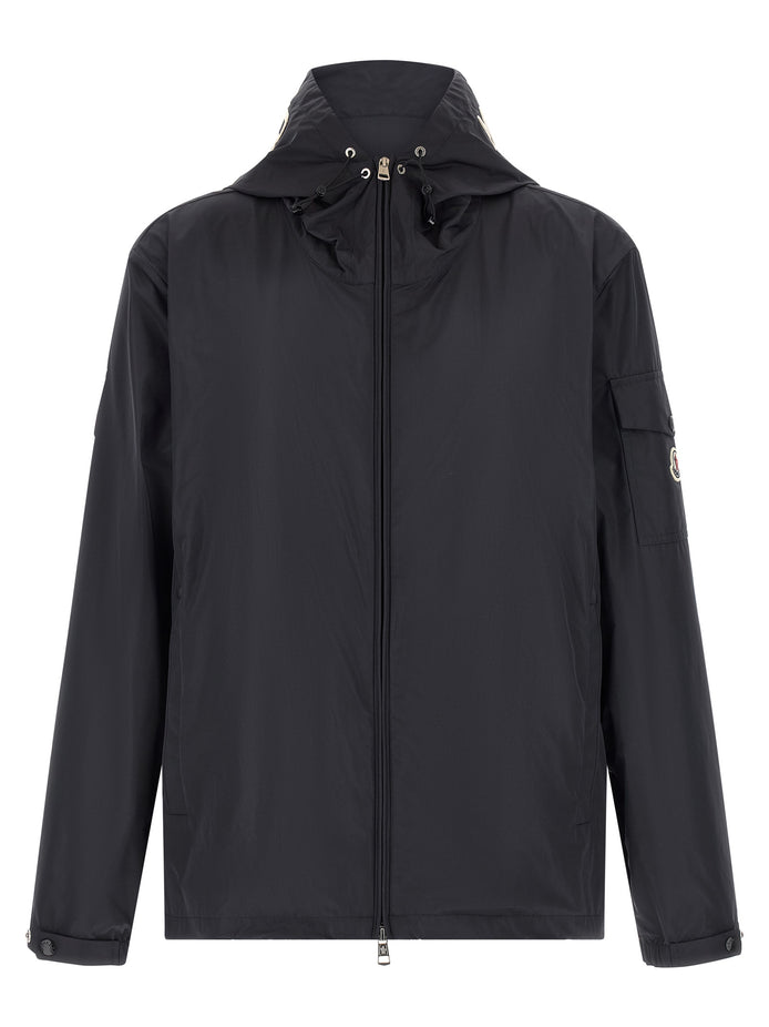 Moncler Blue Polyester Shell Jacket