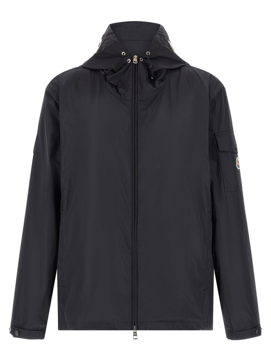 Moncler Blue Polyester Shell Jacket