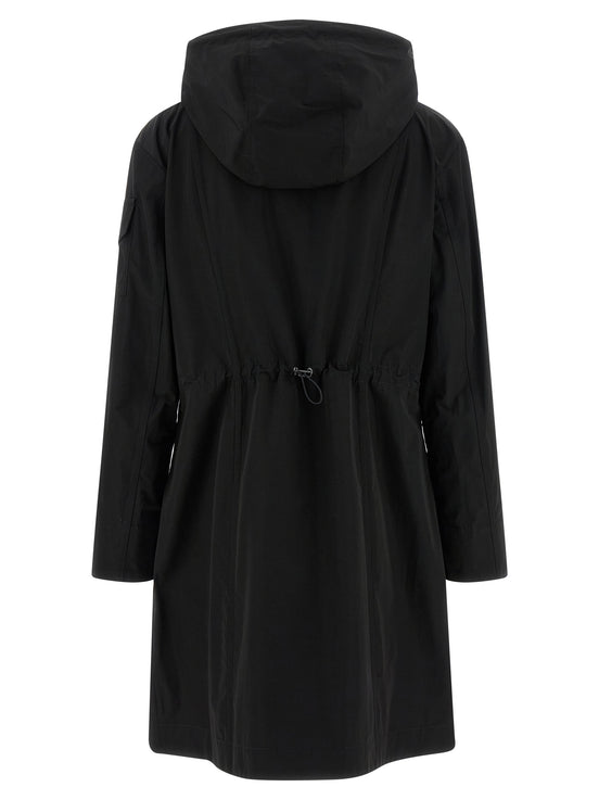 Moncler Black Polyester Parka