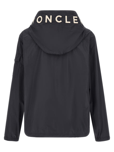 Moncler Blue Polyester Shell Jacket
