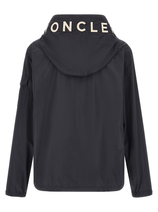 Moncler Blue Polyester Shell Jacket