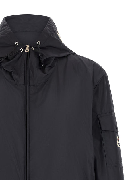 Moncler Blue Polyester Shell Jacket