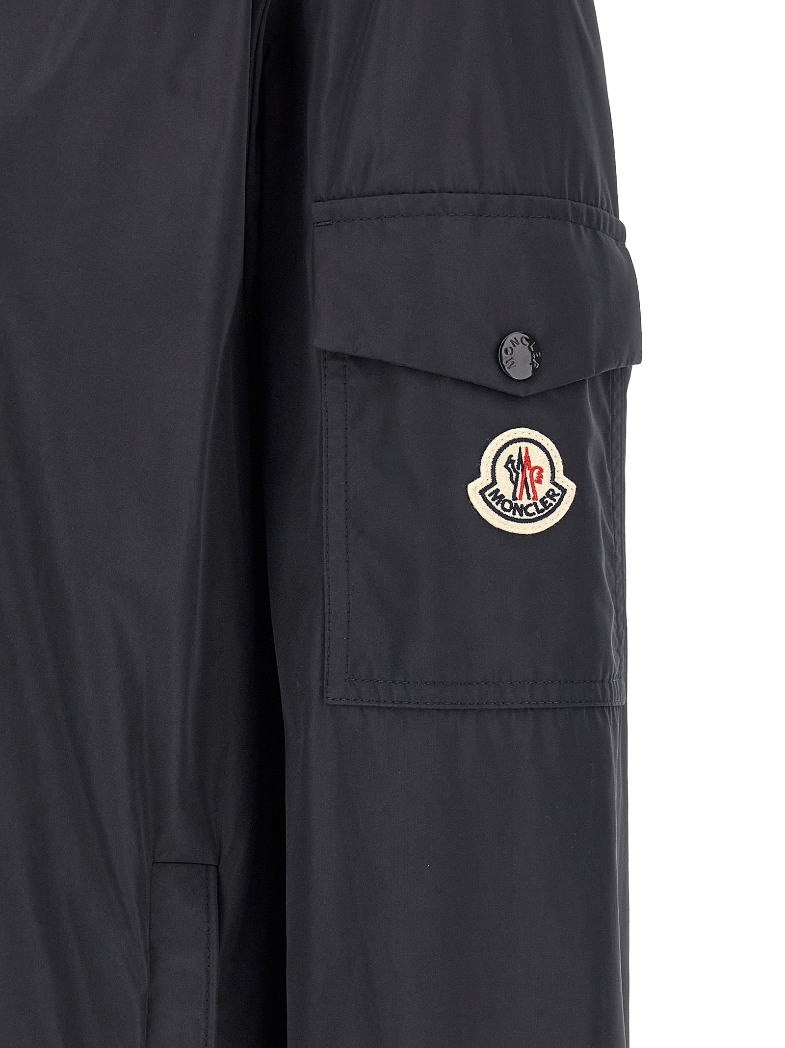 Moncler Blue Polyester Shell Jacket