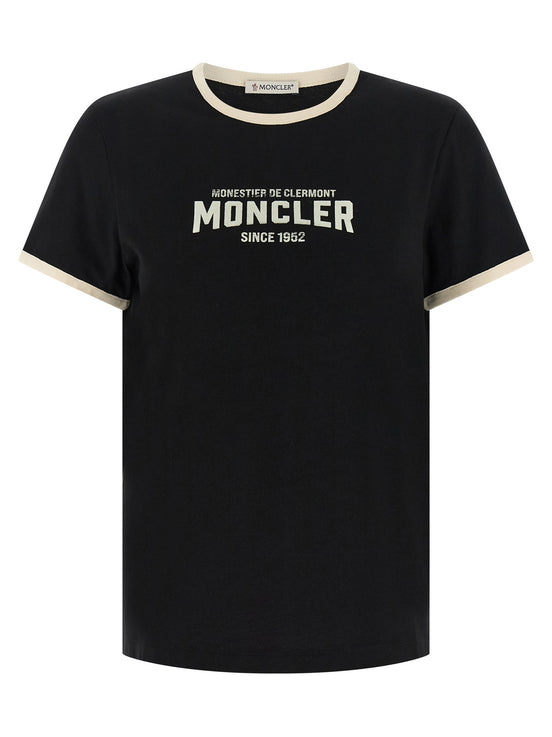 Moncler Black Cotton T-Shirt
