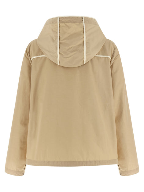 Moncler Beige Polyester Shell Jacket