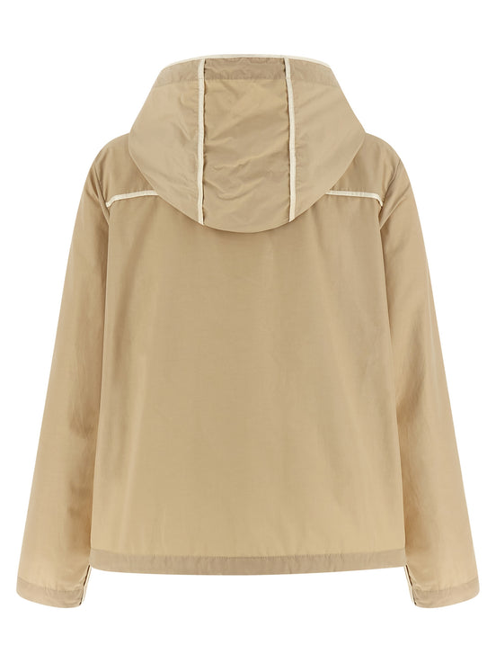 Moncler Beige Polyester Shell Jacket