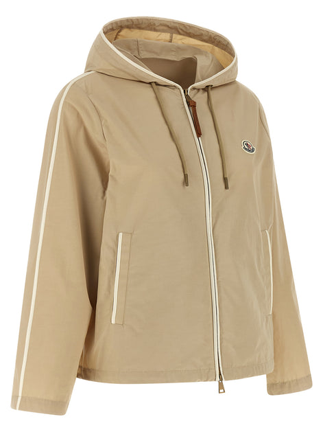 Moncler Beige Polyester Shell Jacket