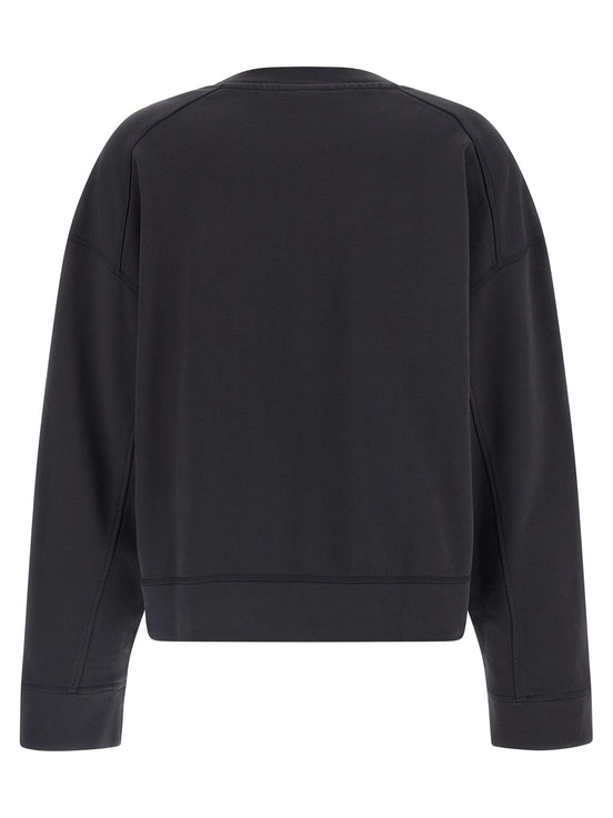 Ganni Black Organic Cotton Sweatshirt