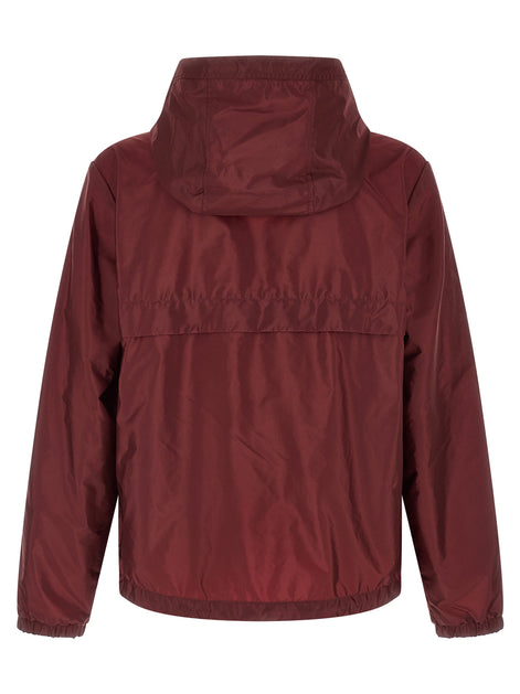 Moncler Bordeaux Polyamide Shell Jacket