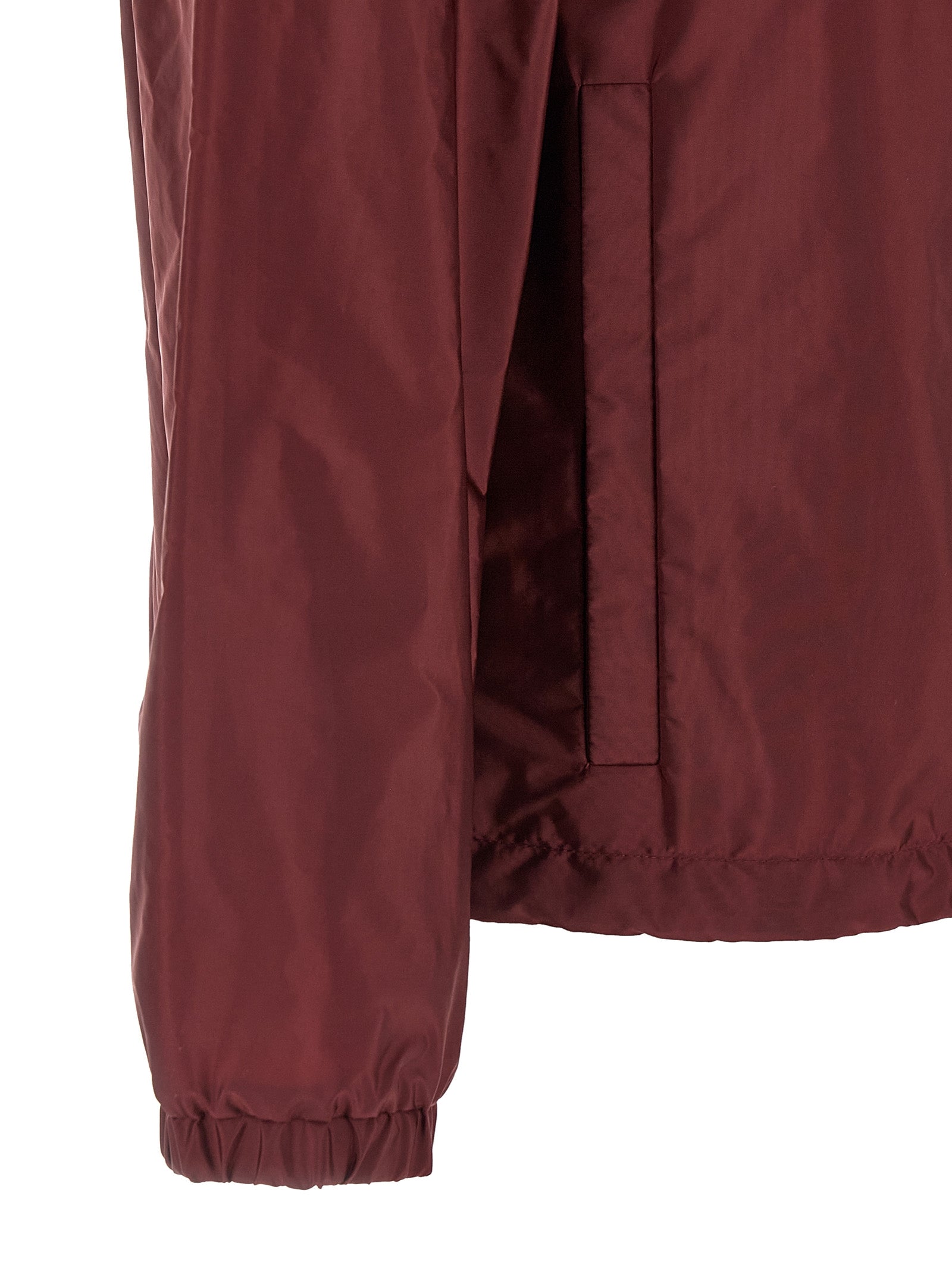 Moncler Bordeaux Polyamide Shell Jacket