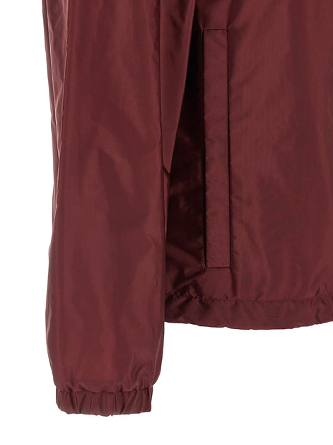 Moncler Bordeaux Polyamide Shell Jacket