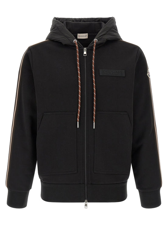 Moncler Black Polyamide Sweatshirt
