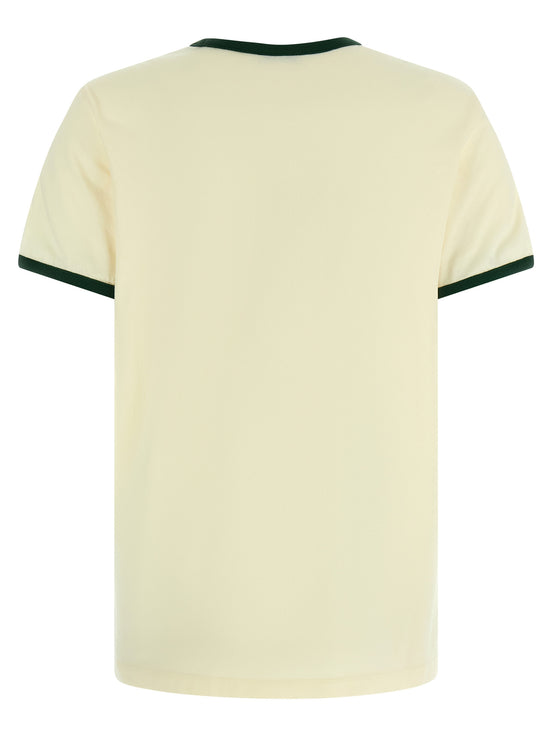 Moncler Beige Cotton T-Shirt