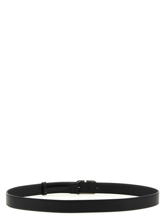 Valentino Garavani Black Calfskin Regular Belt