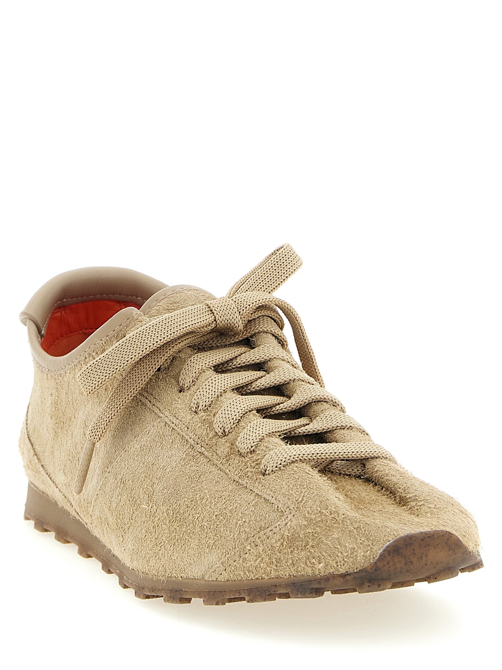 Jacquemus Beige Cowhide Athletic Sneakers