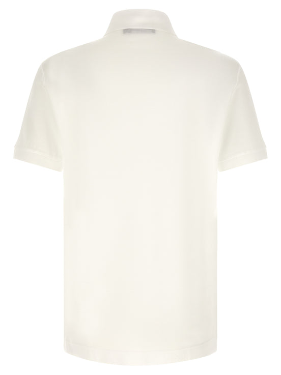 Dolce & Gabbana White Cotton Polo Shirt