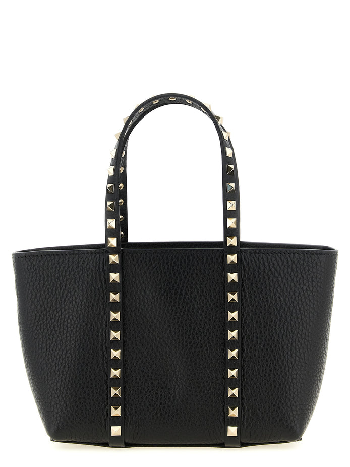 Valentino Garavani Black Calfskin Tote Bag