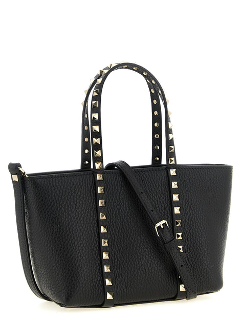 Valentino Garavani Black Calfskin Tote Bag