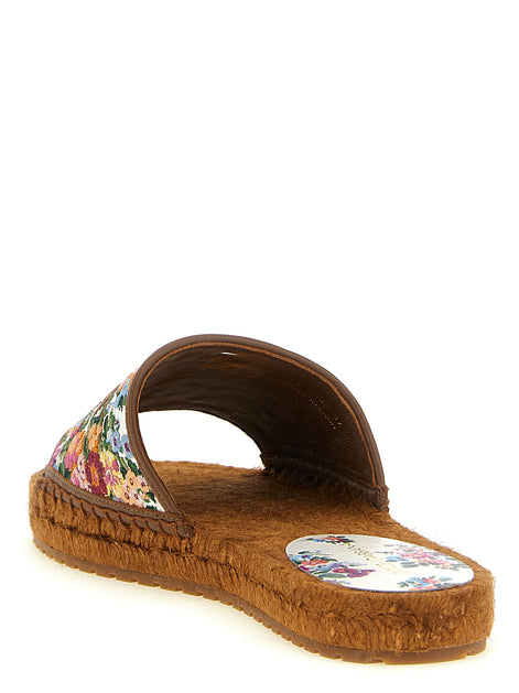 Dolce & Gabbana Multicolor Lamb Leather Slides