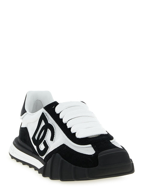 Dolce & Gabbana Bicolor Polyamide Athletic Sneakers