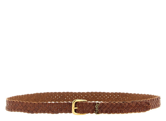 Saint Laurent Brown Calfskin Regular Belt