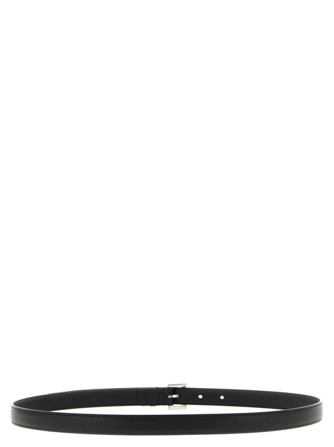 Saint Laurent Black Calfskin Regular Belt
