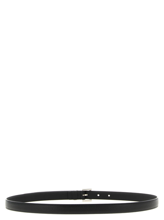 Saint Laurent Black Calfskin Regular Belt