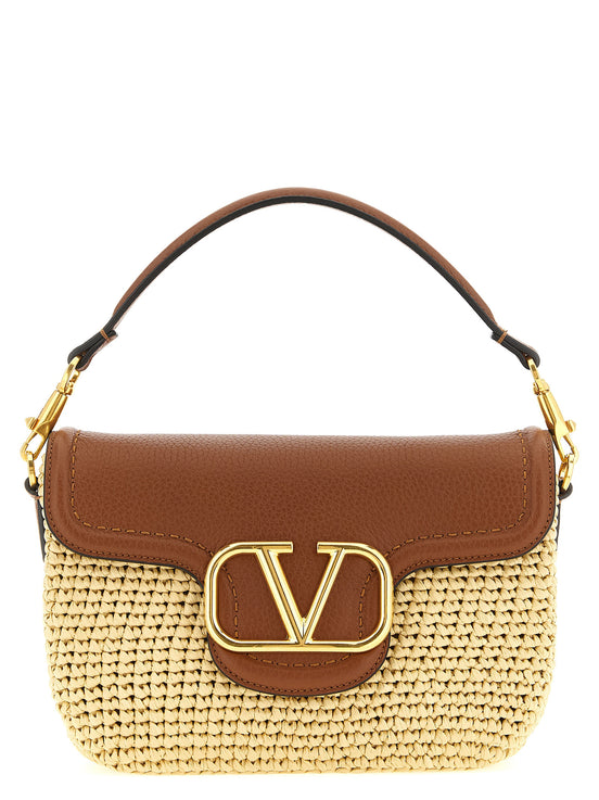 Valentino Garavani Brown Viscose Shoulder Bag