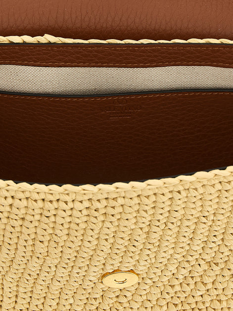 Valentino Garavani Brown Viscose Shoulder Bag