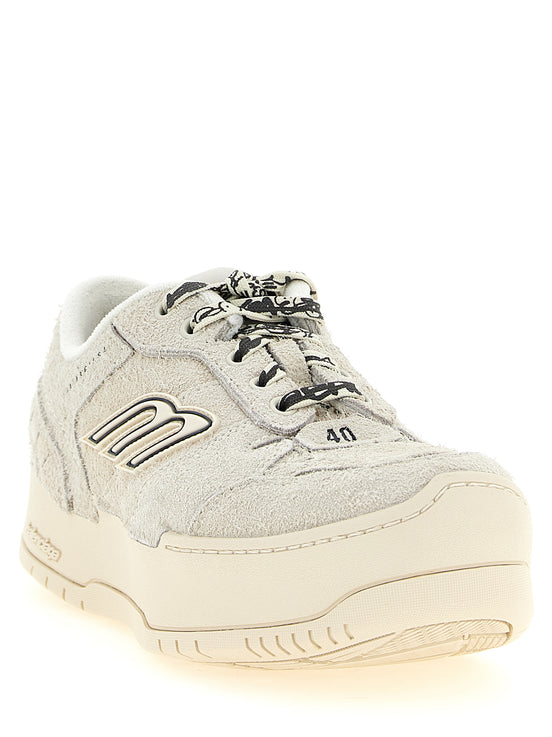 Balenciaga Hamptons Beige Bovine Leather Platform Sneakers