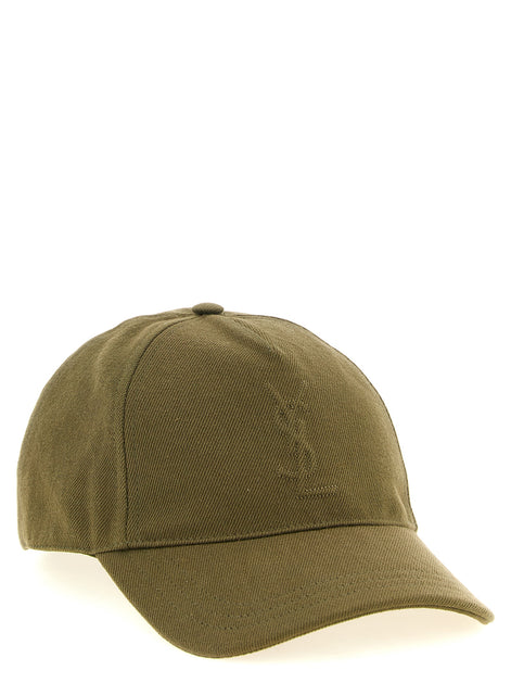 Saint Laurent Bicolor Cotton Cap (Baseball Hat)