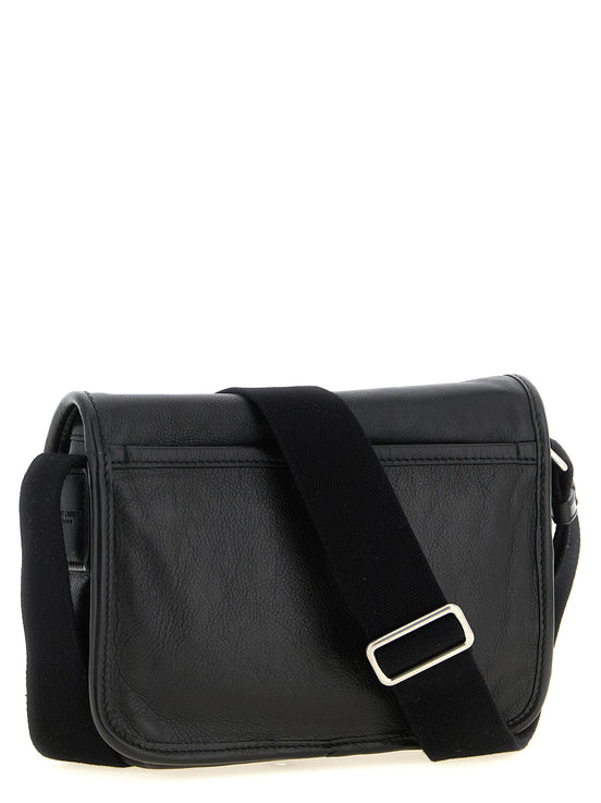 Saint Laurent Black Calfskin Crossbody Bag