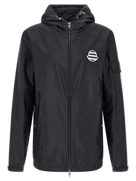 Moncler Blue Polyamide Shell Jacket